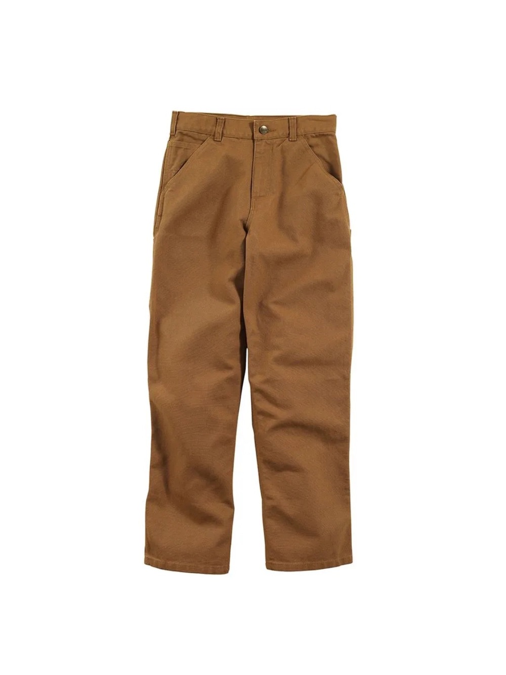 Carhartt Dungaree cavasfit Men's Workwear Straight-Leg Pants in Brown size 38x36
